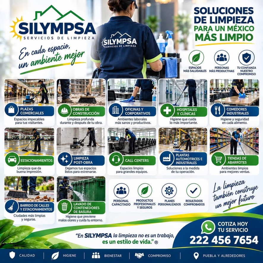 SYLIMPSA, LA MEJOR EMPRESAS DE LIMPIEZA EN PUEBLA